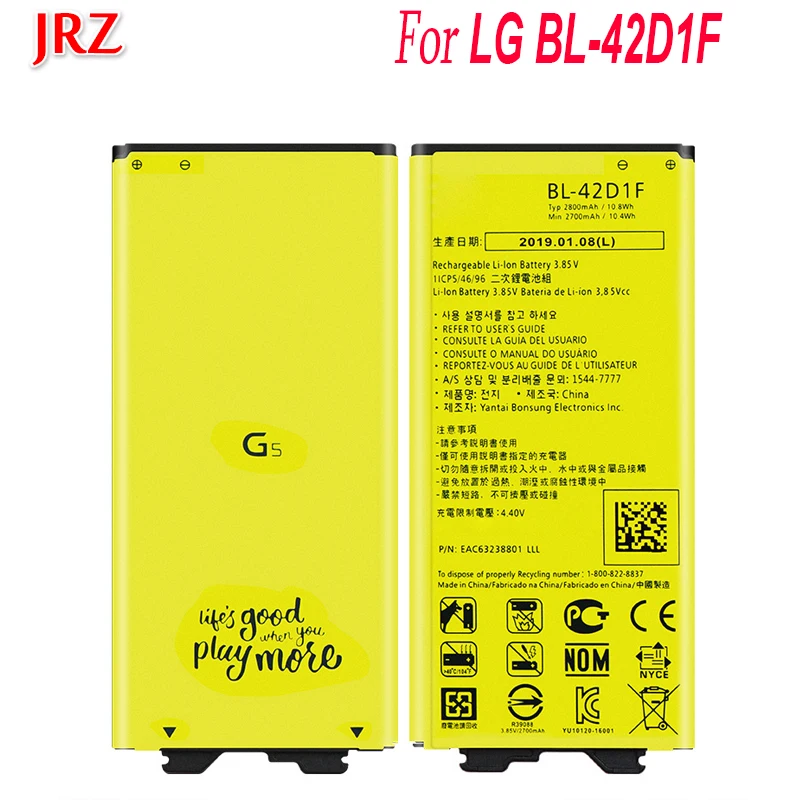 2800 мА/ч BL 42D1F Батарея для LG G5 VS987 US992 H820 H850 H868 H860 высокое качество запасная батарея