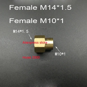 

M14*1.5 M10 G1/4 Pressure meter controller guage joint converter 2 Female or male brass coupling coupler meter tapping connector
