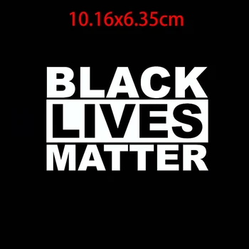 

Black Lives Matter White Black Letters Decal Vinyl Sticker Cars Trucks Vans Walls Laptop Doors Mirrors Paster