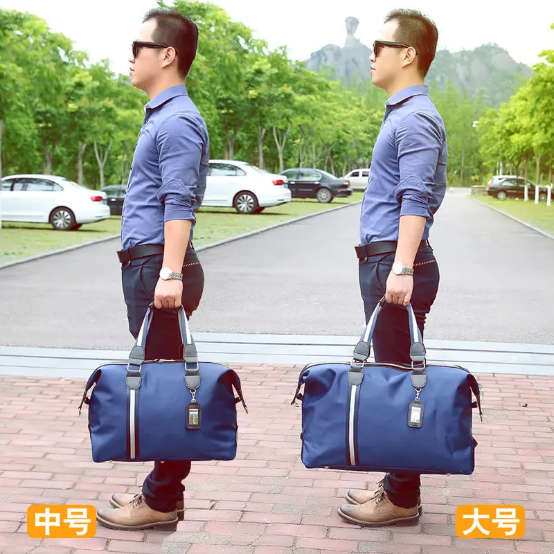 Men's Hand-held Travel Bag One Shoulder Folding Business Bag Oblique Across Waterproof Folding Travel Bag
