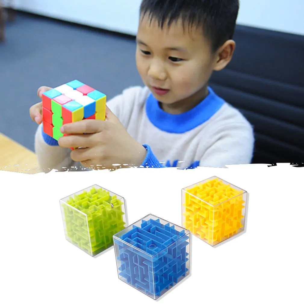 3x3x3 6 сторон скорость кубическая Магическая пластиковая обучающая головоломка твист игра подарок игрушки для детей