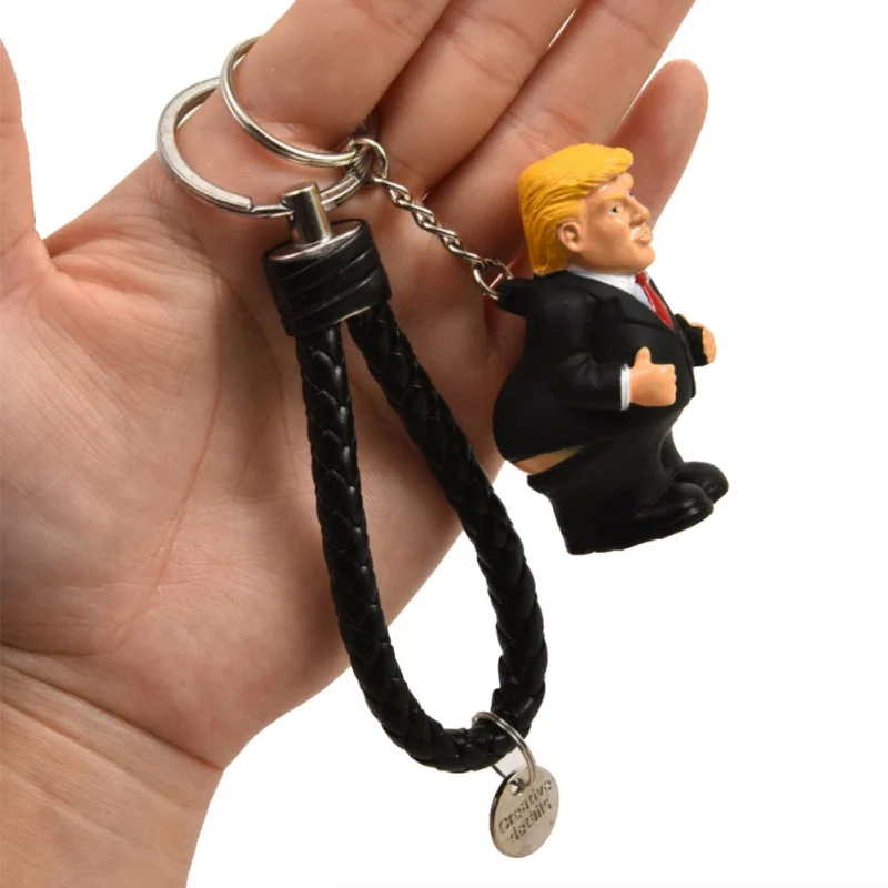 Силиконовая кукла пародия для Трамп моделирование кукла автомобиль сумка Подвеска сжимаемая кукла
