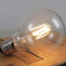 Винтажная лампа G80 G95 винтажная лампа Эдисона 4w6w8we27 светодиодный винт Эдисона