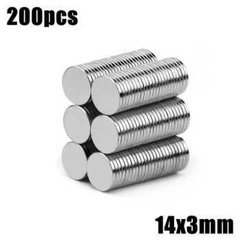 

14x3 mm Neodymium Magnet 200pcs Mini Small Magnet Strong Powerful Permanent NdFeB Super Strong Powerful Magnetic