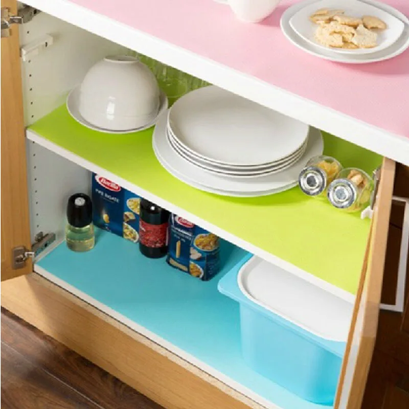 

ERMAKOVA Refrigerator Mat Drawer Table Placemat EVA Shelf Liners Anti-Bacterial Fridge Liners Fridge Shelves Table Mat Pad