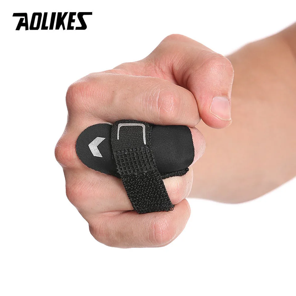 AOLIKES 1 шт., повязка на руку с артритом, Спортивная Повязка на палец, защита для пальцев, рукав, поддержка баскетбола, спортивный рукав на палец