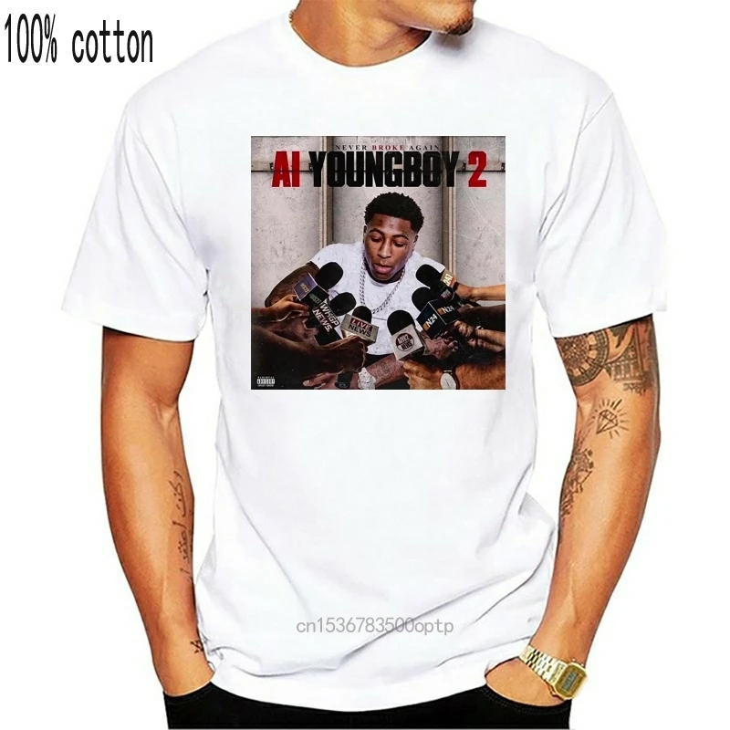 Youngboy 2 ни разу не ломались снова футболка Размеры S-3Xl | Женская одежда