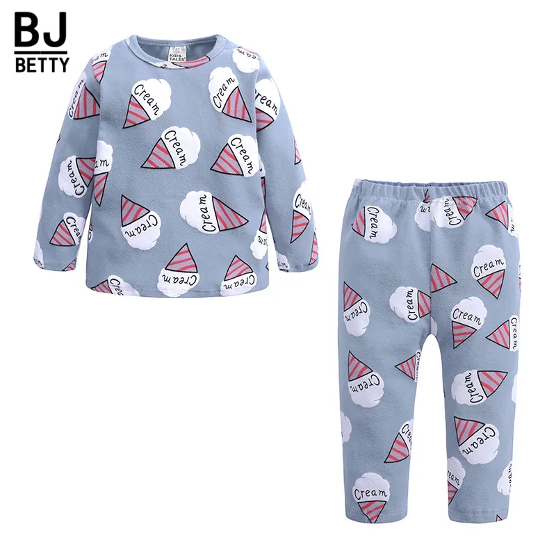 Children-s-Day-Gift-Children-Cartoon-long-Cute-Ice-Girls-Pajamas-long-Sleeve-full-Set-Fashion