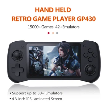 

GP430 Retro Game Console 4.3 Inch IPS Screen Raspberry Pi CM-3L Portable Handheld Game Player With 15000 Games for PS1/N64/NDS