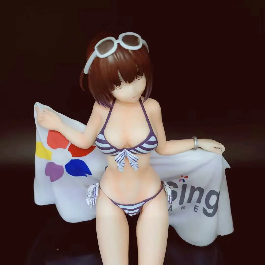 

Anime Passers-by Heroine of Cultivation Method Megumi Kato Swimwear Water Kneeling Decoration Garage Kit Model