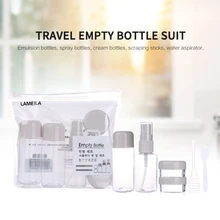 Ensemble de bouteilles portables rechargeables, pompe à parfum en aérosol, conteneurs cosmétiques vides, pot de pulvérisation, bouteille atomiseur pour voyage, 8 pièces/ensemble