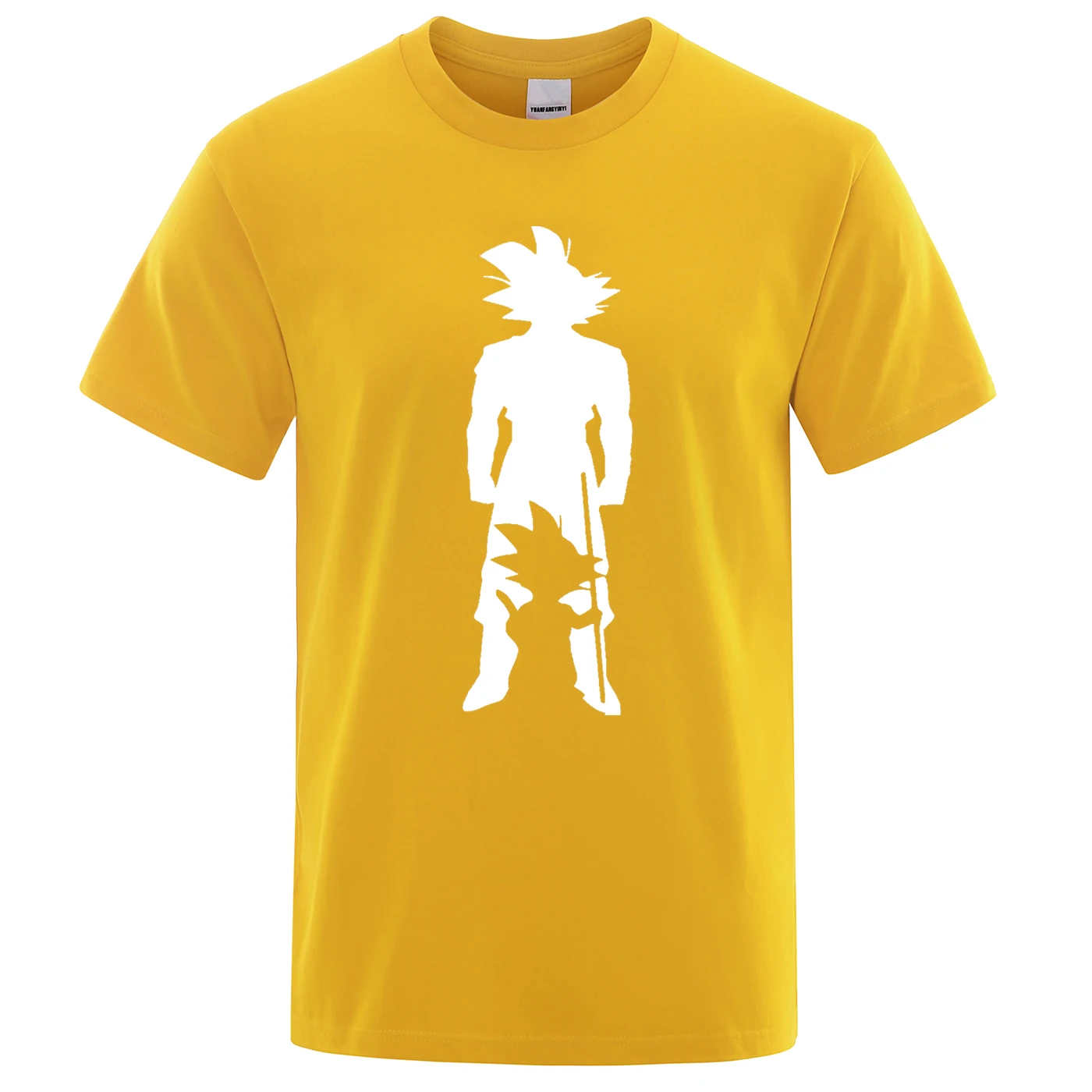 Летние новые футболки Dragon Ball Z, Мужская футболка с принтом из мультфильма, футболка «Goku», уличная одежда, высокое качество, хлопковые топы, мужские футболки - Цвет: yellow 5