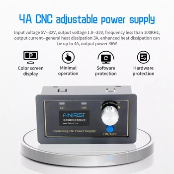 

ZK-4KX CNC DC DC Buck Boost Converter CC CV 0.5-30V 4A Power Module Adjustable Regulated power supply For Solar Battery Charging