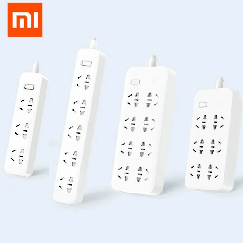 Xiaomi Mijia power Strip Быстрая зарядка 2500 Вт 10A 6 стандартные разъемы/8 стандартные разъемы/3 гнезда с кабелем 1 м/5 м зарядки