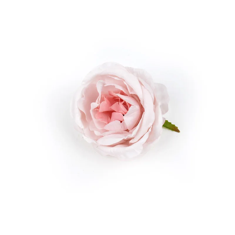 1 шт. 8 см большие шелковые розы искусственные головки цветов для домашний сад DIY Свадебные Рождественские украшения Скрапбукинг Ремесло поддельные цветы - Цвет: Светло-розовый
