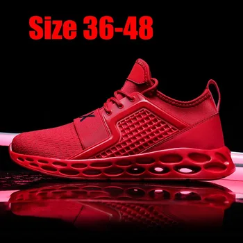 

BomKinta Brand Hot Sell Tenis Sneakers Men Shoes Big Size 39-48 Quality Casual Shoes Men 2019 Mans Damping Hole Cushion Ayakkabi
