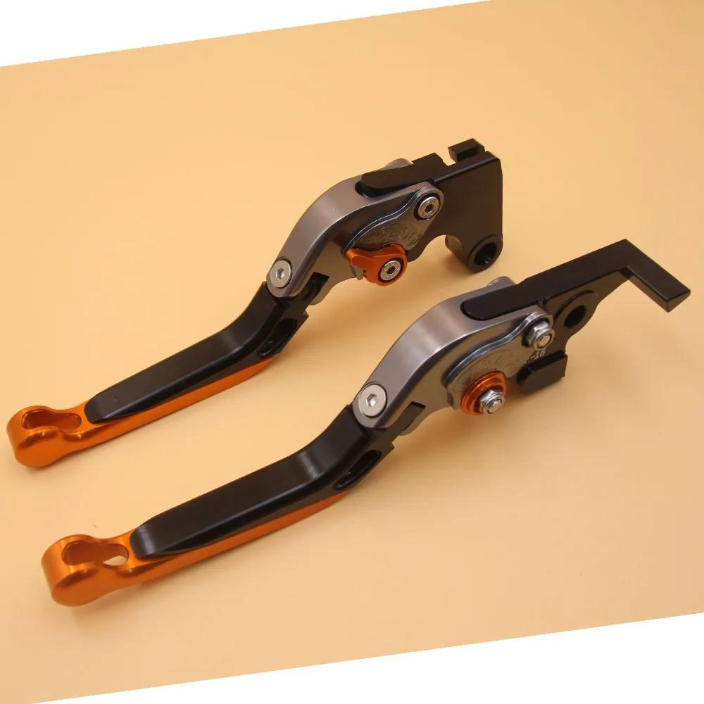 orange B 16 цветов CNC регулируемые Складные Выдвижные Тормозные Рычаги Сцепления Мотоцикла для Triumph STREET Dual - Цвет: orange B