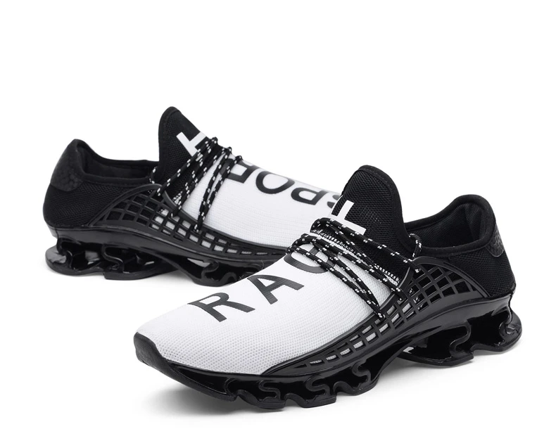 Размеры; большие размеры 36-48 Для мужчин беговая Обувь, Бег Спортивная обувь из дышащей сетки; дышащая Спортивная обувь прочные лезвия обувь, мужские кроссовки черный zapatillas hombre