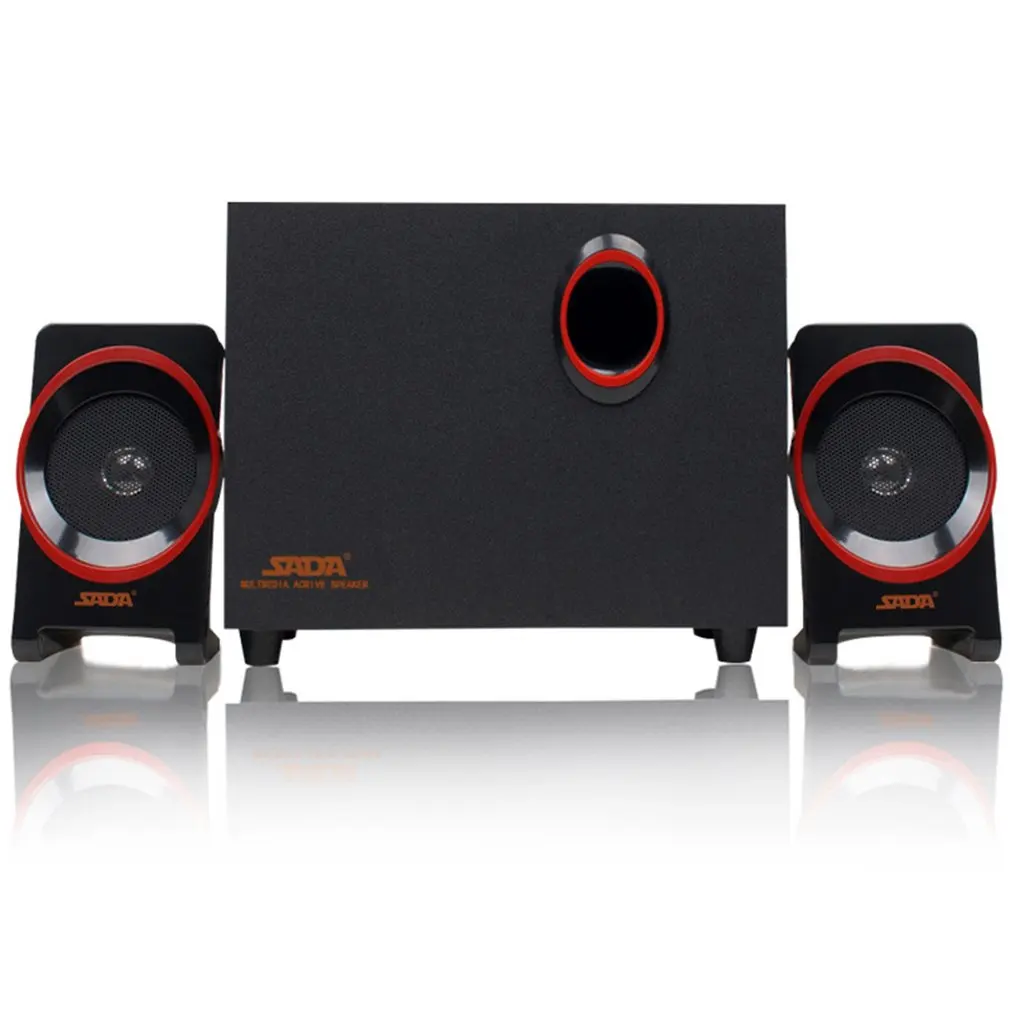 

Universal Unique Design Wooden Desktop Small Computer PC Speakers USB 2.1 Music Speaker For Computer Notebook