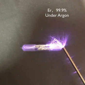 

99,9% Erbium Metal,Erbium ErBeautiful Shiny Distilled Crystals, Approximately 2 Grams In Glass Ampoule