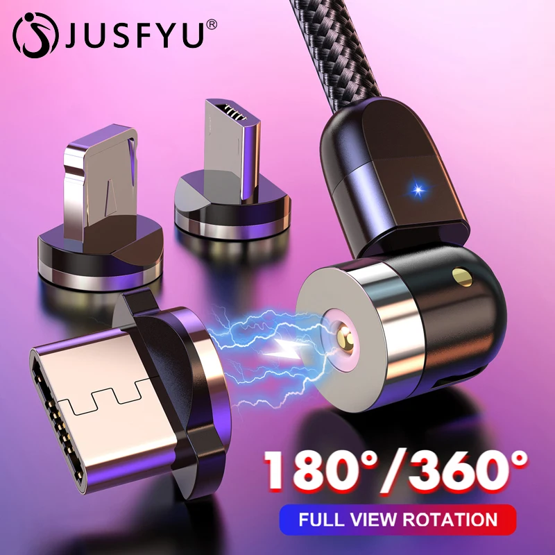 Магнитный кабель usb Type C зарядный Micro для iPhone 6 7 8 plus XR XS Samsung Galaxy S10 usbc провод быстрой