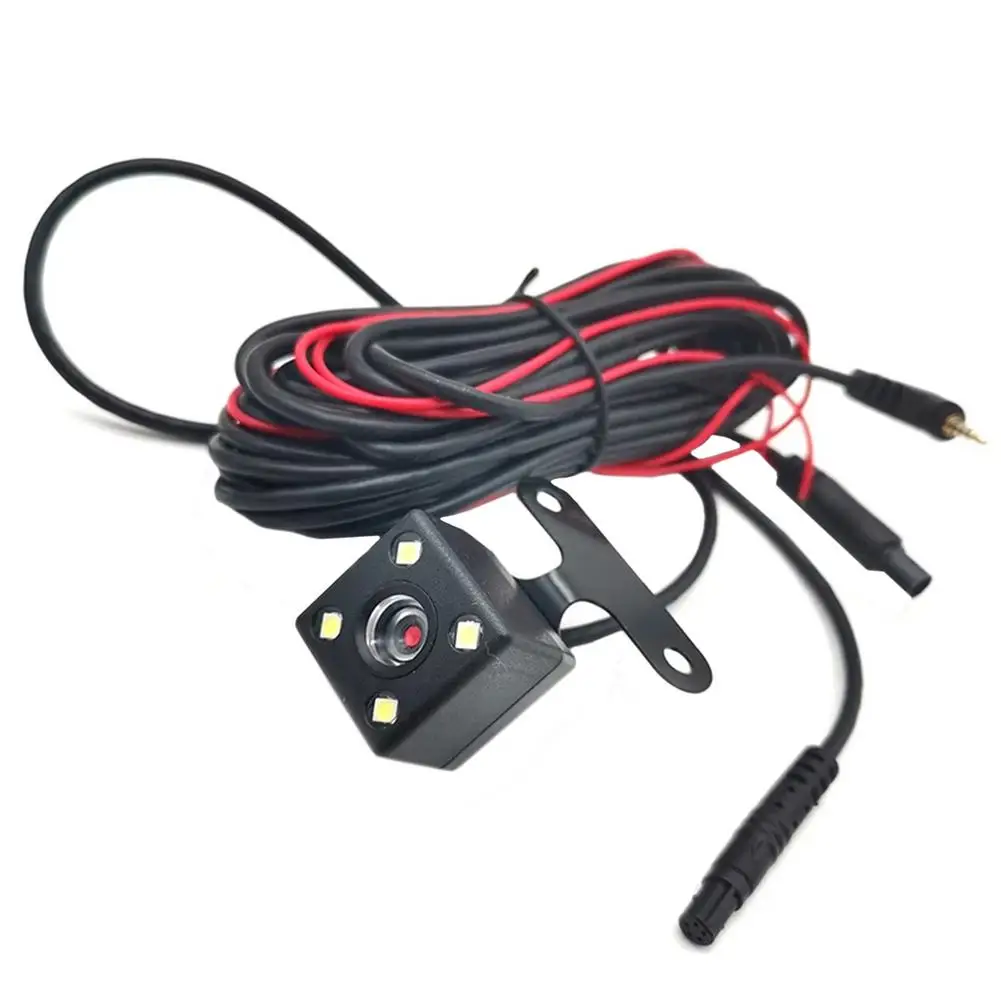 

Car Rear View Camera 4 LED Night Vision Reversing Auto Parking Monitor CCD Waterproof 170 Degree 5 PIN HD Video