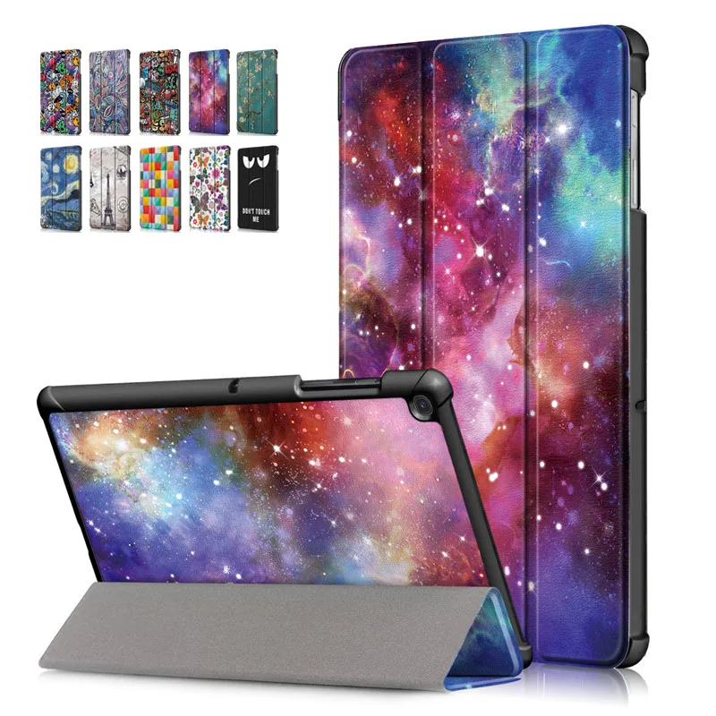 

For Samsung Tab S5e 10.5 Case Tri-Fold Stand Flip PU Leather Art Painted Cover for Samsung Galaxy Tab S5e 10.5 T720 T725 Fundas