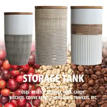 Креативная керамическая банка для кофейных зерен, бутылка для хранения, герметичная кофейная бутылка ручной работы, бутылка для сухого сахара, кухонная емкость для хранения фруктов и зерновых