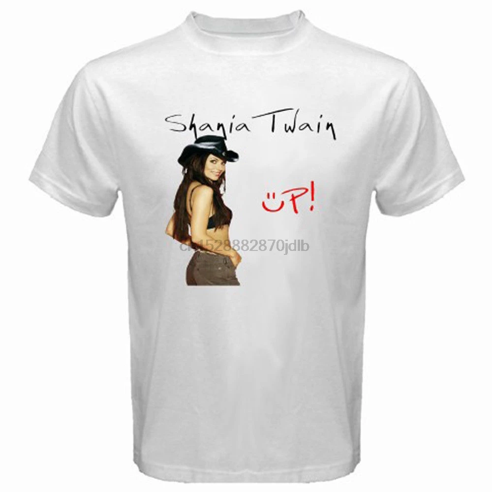 Новинка shani Twain Up Album Cover мужская белая футболка размер мультфильм Мужская Унисекс