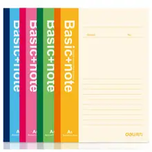 Для Deli 7653 notebook A5 мягкий Дневник для лица блокнот для упражнений 60 страниц случайный цвет 10 шт./компл