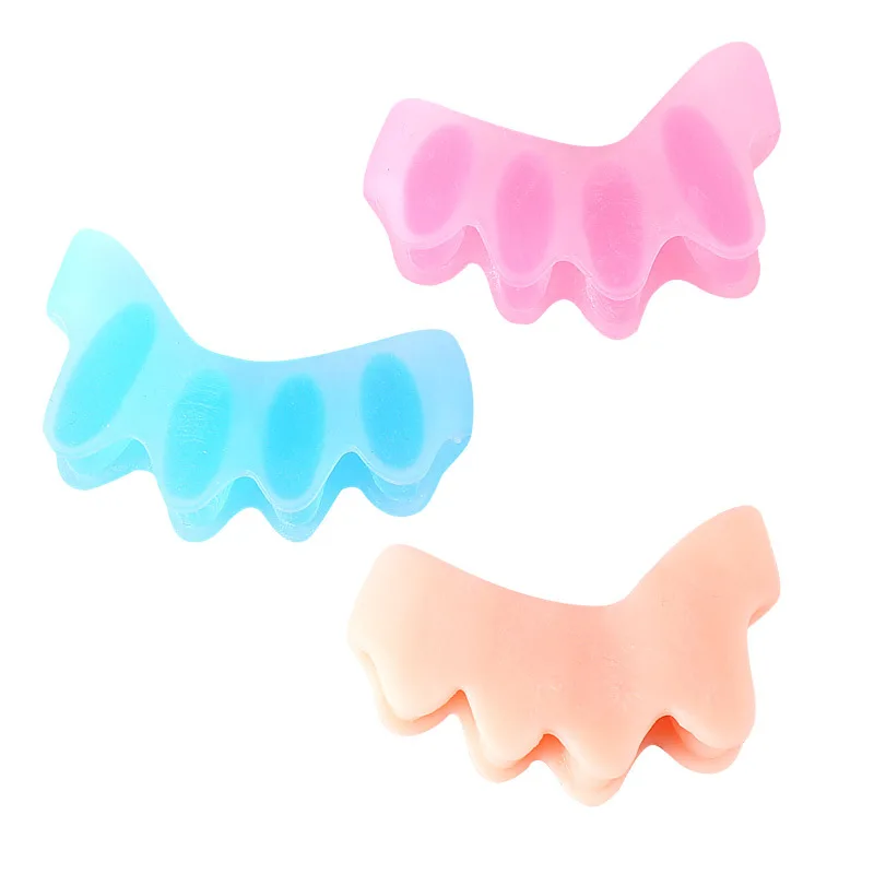 Child Silicone Toe Separator Stretcher Bone Straightener Spreader Hallux Valgus Corrector Kid Foot Care Tool 2pcs = 1pair toe separators toe corrector toe spreader finger toe separator