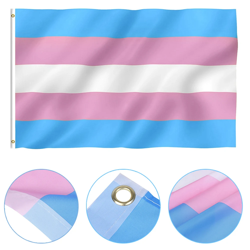 

90*150CM Gay Lgbt Rainbow Flag House Banner Lesbian Gay Pride LGBT Flag Grommets Polyester Fade Proof Flag Club Transgender Flag