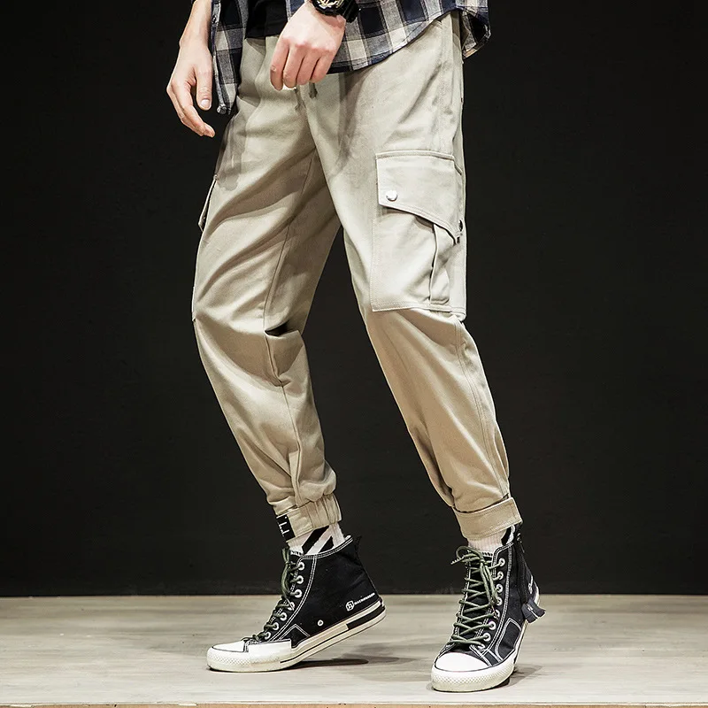 

Spring And Autumn New Style Men Pure Cotton Washing Slim Fit Pants Bib Overall Casual Versatile Trend Trousers