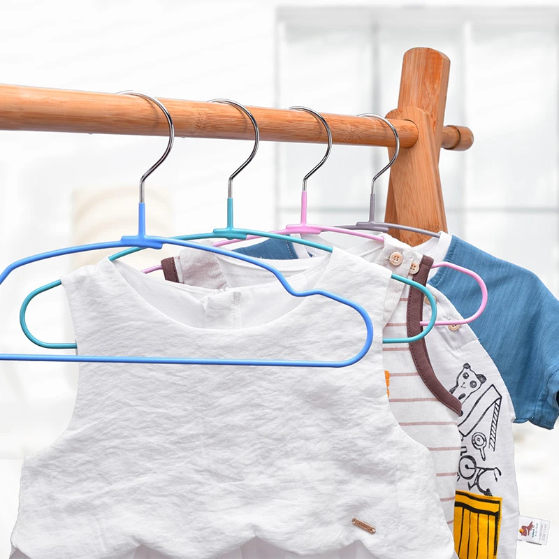 

10PCS Portable Clothes Hanger Child Baby Multi Color Clothes Stands Outdoor Drying Rack Non Slip Durable Household Storage