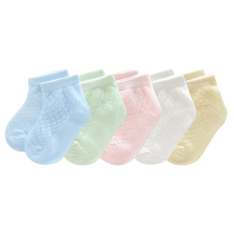 

Summer Thin Section Mesh Newborns Baby Socks Pure Cotton 6-12 Month Baby CHILDREN'S Cotton Socks 0-1-3-5-Year-Old
