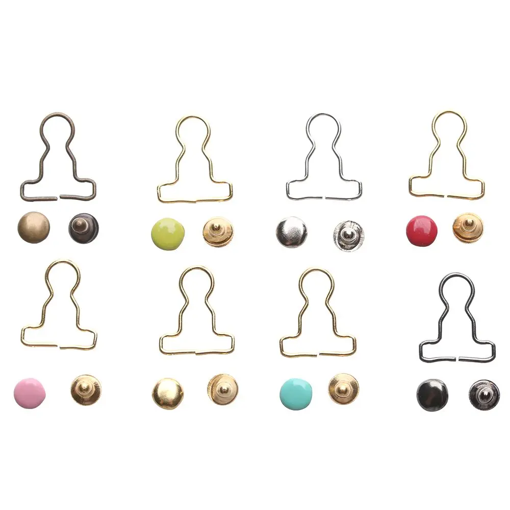 10Pcs/10Sets Mini Doll Belt Buttons Gourd Style Dolls Buckles Metal Buckle Mini Ultra-small Buckle Trousers Bags Accessories