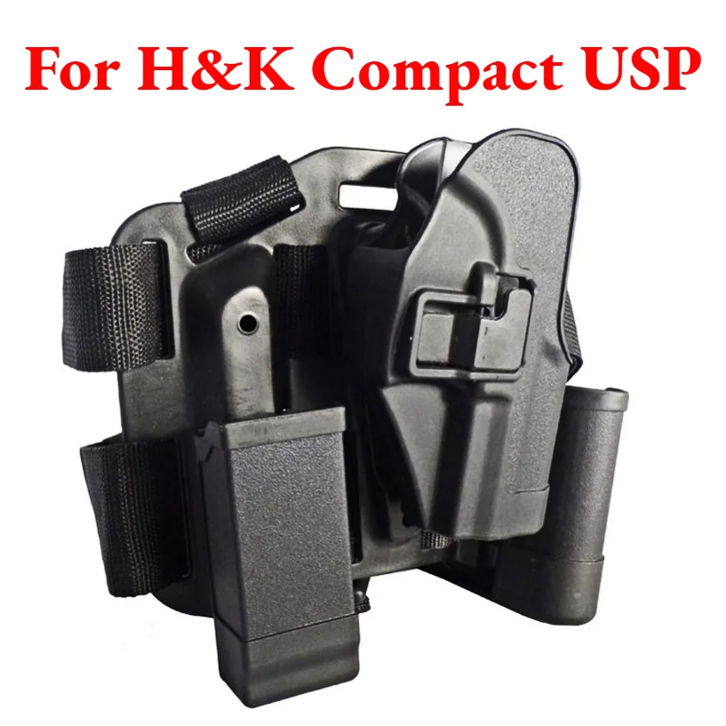 Тактическая кобура для пистолета H & K USP Полимерная Кобура с откидной ножкой Compact