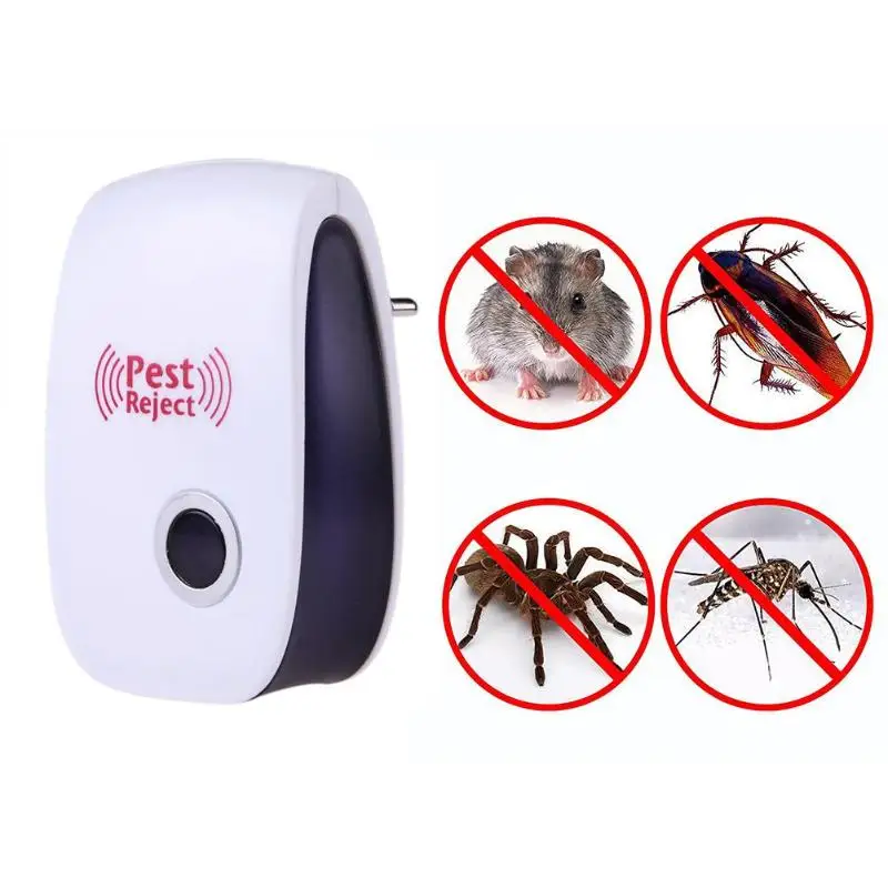 

Enhanced Version Electronic EU Plug Electronic Pest Repeller Ultrasonic Rejector Mosquito Rat Repellent Anti Mosquito Insect