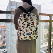 36*25*13 см Микки Маус аниме мультфильм холщовый рюкзак дорожный плюшевый сумка в виде котенка