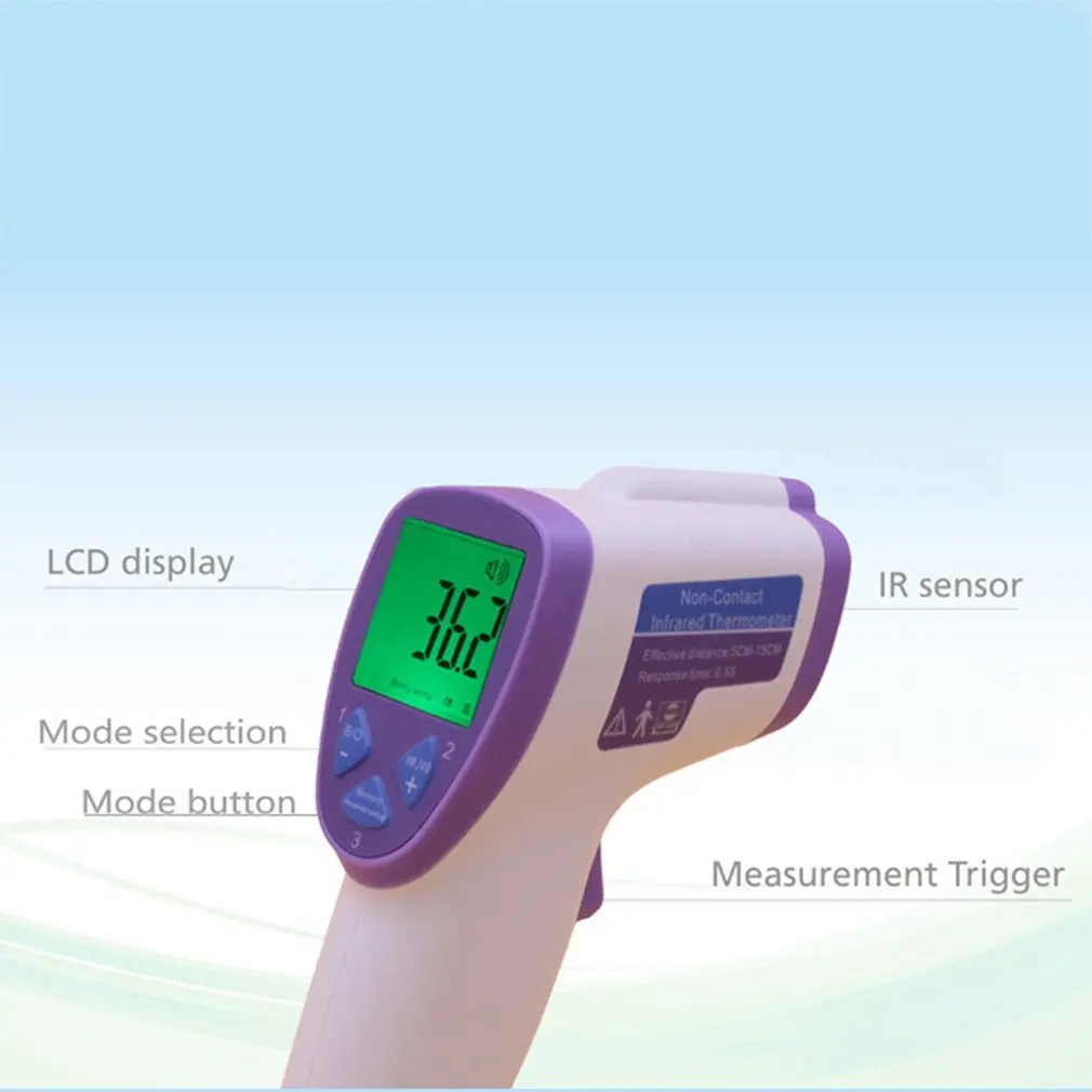 ЖК-подсветка детский лоб термометр цифровой взрослый температура тела детский лоб инфракрасный термометр