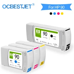 Cartouche d'encre pigmentée pour imprimante HP 90, Compatible avec OCBESTJET, pour modèles 4000, 4500, 4020, 4520 