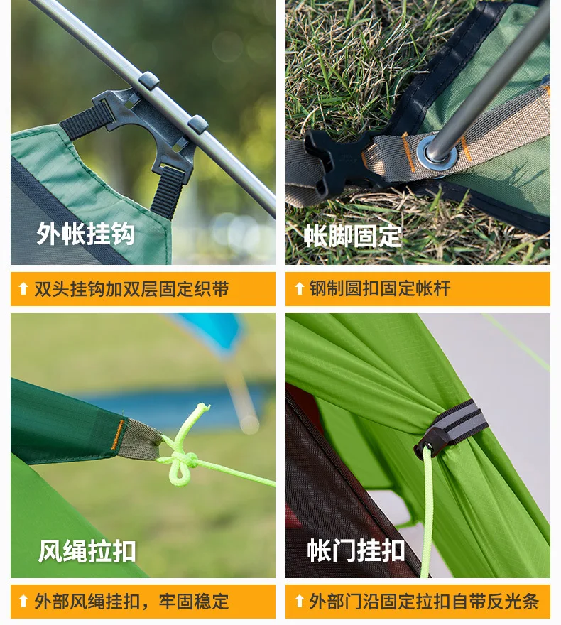 Настраиваемый Naturehike ультра-светильник наружный двойной кемпинговый тент 20D силикагель ветрозащитная палатка от дождя