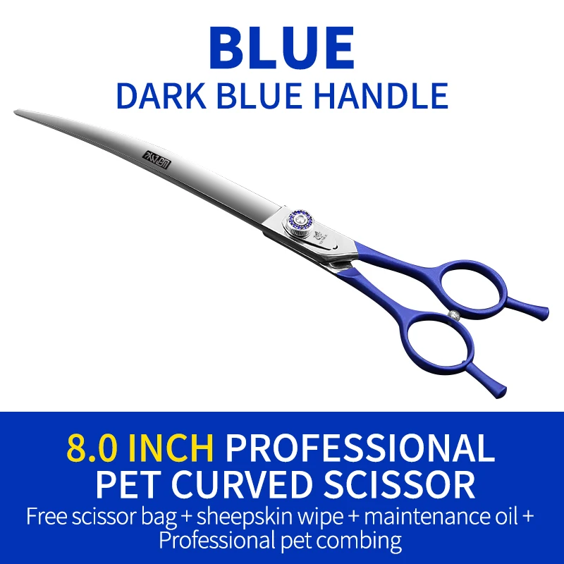 Fenice Professional Pet Grooming Scissors Up&Down Dogs Curved Scissors Shears 7/7.5/8.0inch tesoura cachorro Dog Grooming Scissors Dog Grooming Scissors Kit