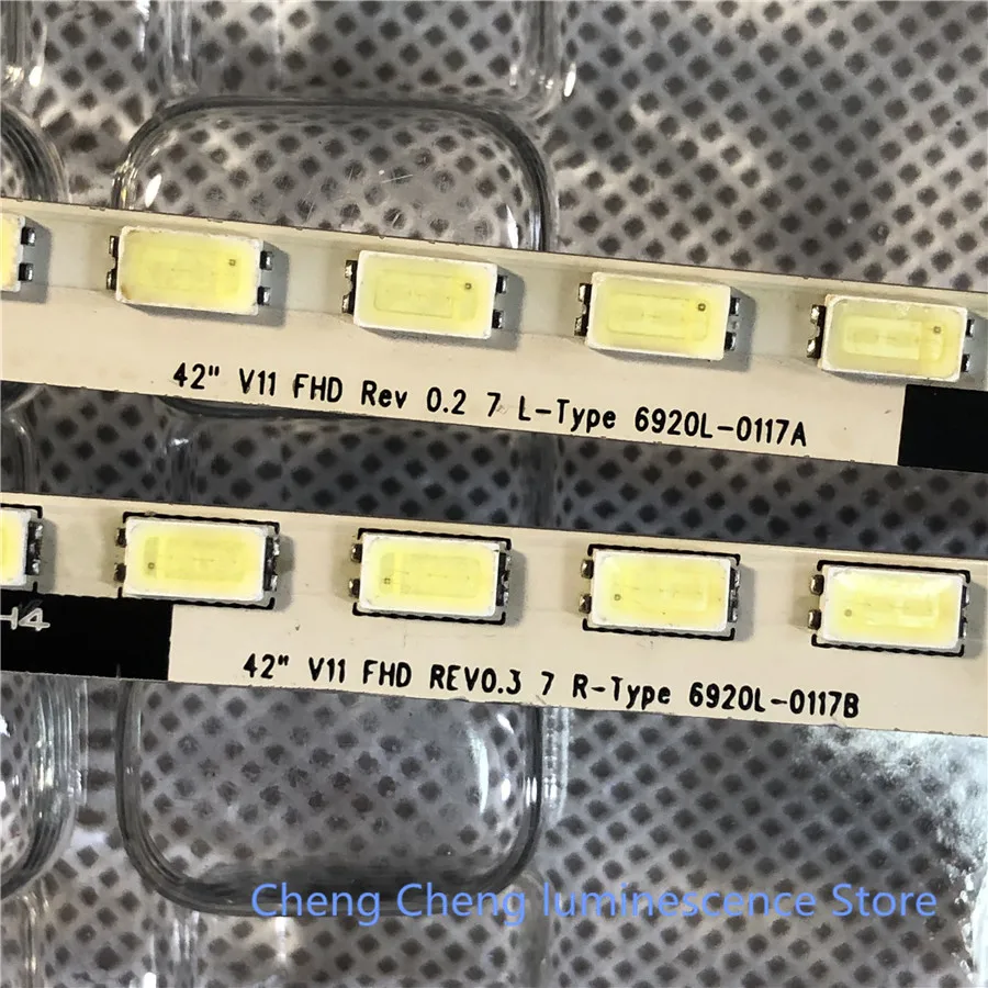 2 шт./лот 55 светодиодный s 540 мм светодиодный подсветка полосы для Светодиодный 42860IX 42E72RD 42 "V6 FHD-3 R/L 3660L-0374A 100% новый