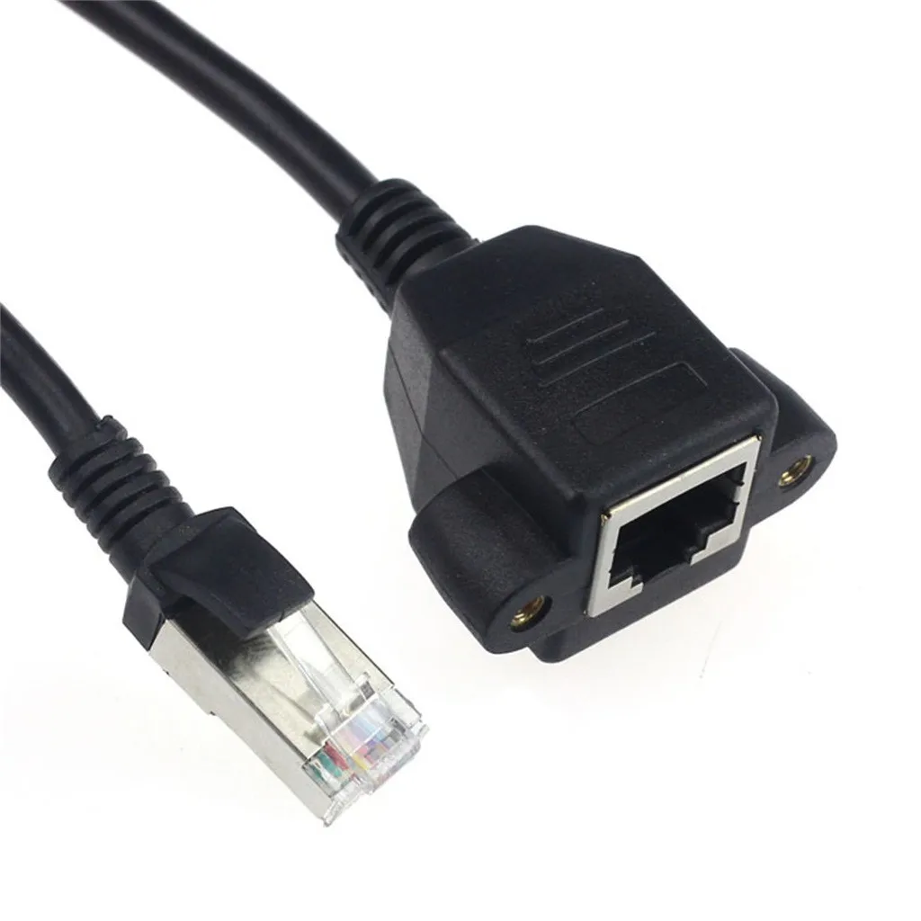 Ouhaobin 60 см RJ45 кабель папа мама винт Панель Крепление Ethernet LAN Сетевой
