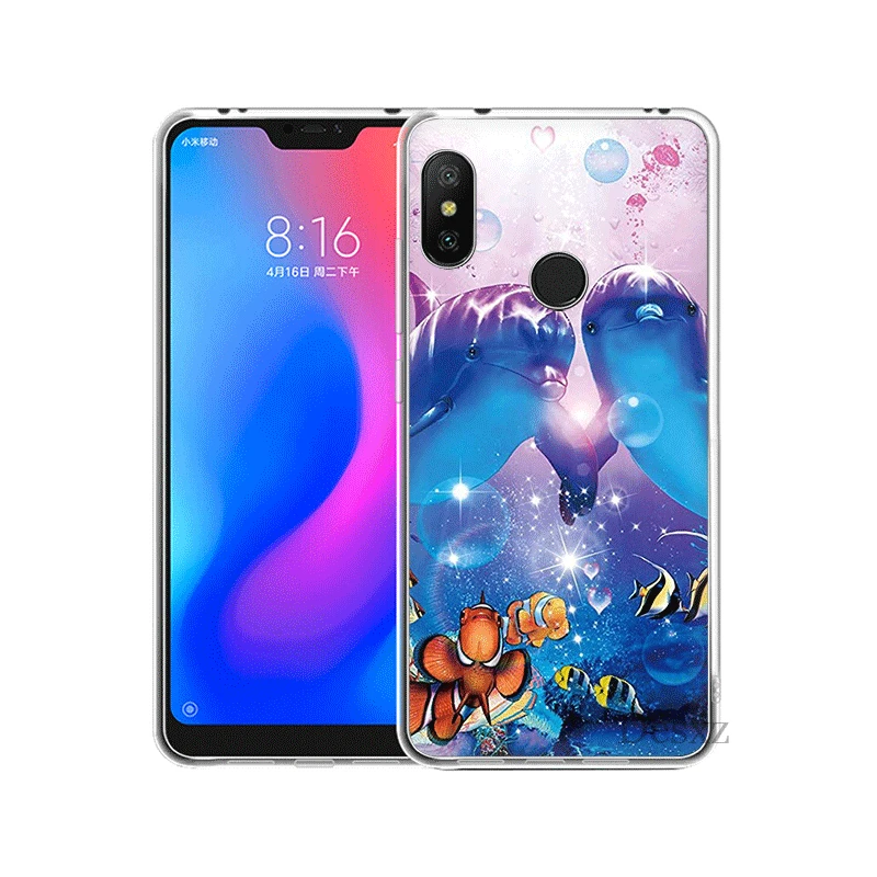 Чехол для мобильного телефона Redmi 3S 3 4 6 4A 4X 5A 7 7A K20 GO Pro Plus жесткий чехол Dolphin Cool Shell