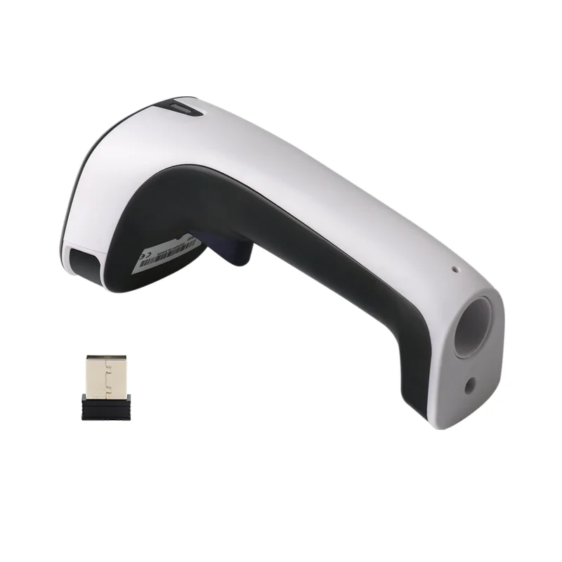 Barcode Scanner Fashion Wireless Red Light Scanner Bar Code QR Scan Gun 1D 2D Fast Recognition With Built In Battery