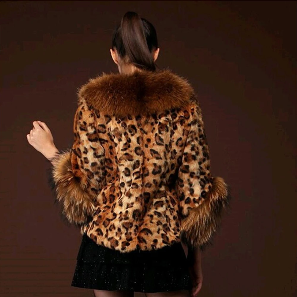 Женская куртка из искусственного меха леопардовая норковая шуба модная верхняя шуба лохматая куртка корейские роскошные женские пальто