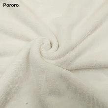 PORORO – Couche en tissu microfibre super absorbante réutilisable,couleur blanche pour bébé, 