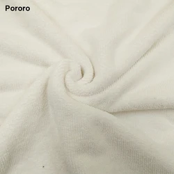 Tecido de microfibra pororro branco, super absorvente, para fralda de pano reutilizável de bebê